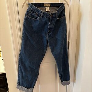 L.L. Bean Women's Relaxed Fit Blue Jeans